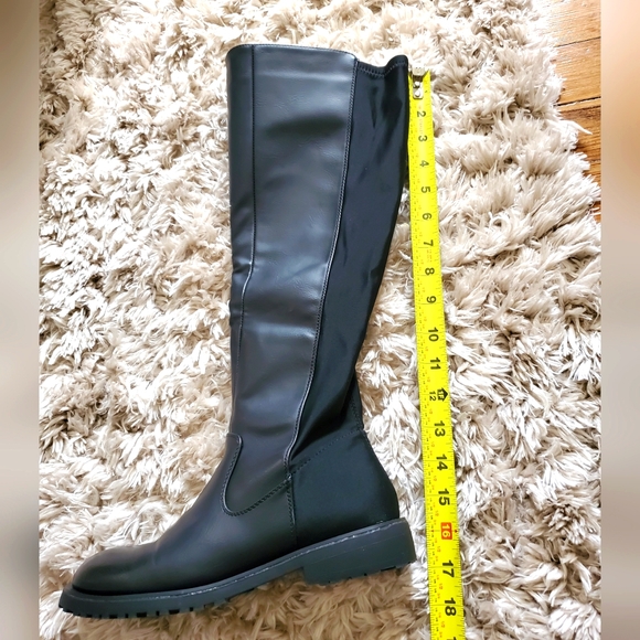 MIA Black Knee High Stretch Calf  Riding Boots Women's 6.5M - Picture 5 of 7
